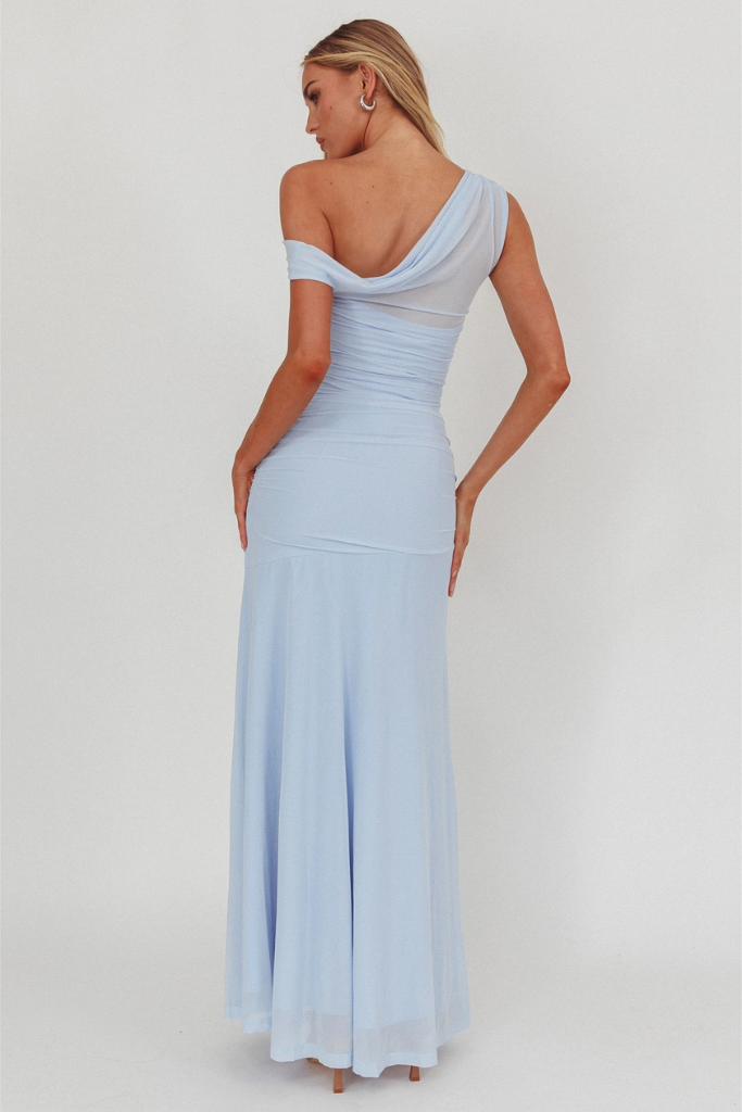 Quick Glance Maxi Dress - Ice Blue