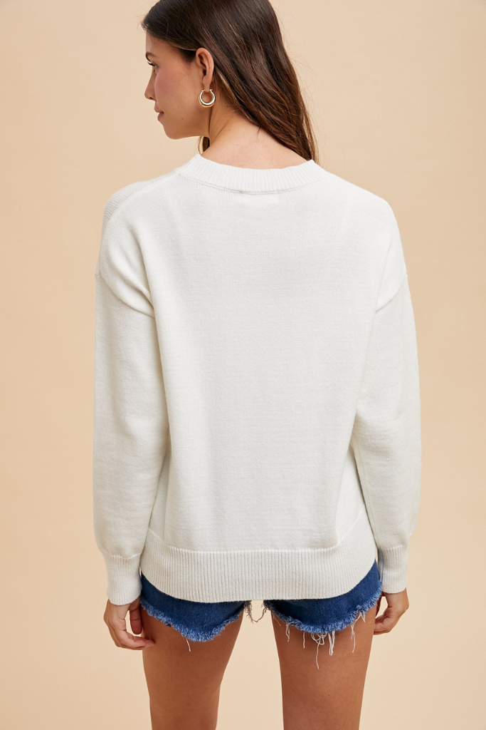 Cozy Canine Sweater - Ivory