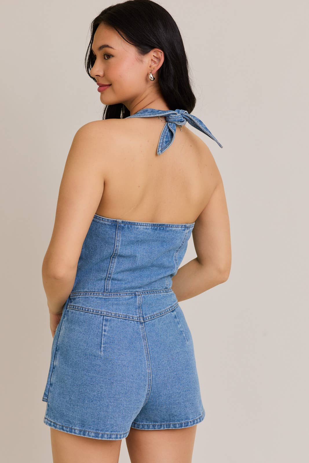 Cool Intentions Romper - Denim