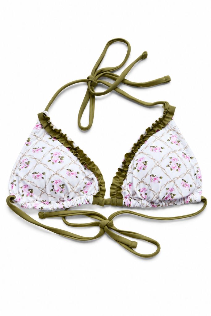 Sharpay Floral Bikini - Cream/Green