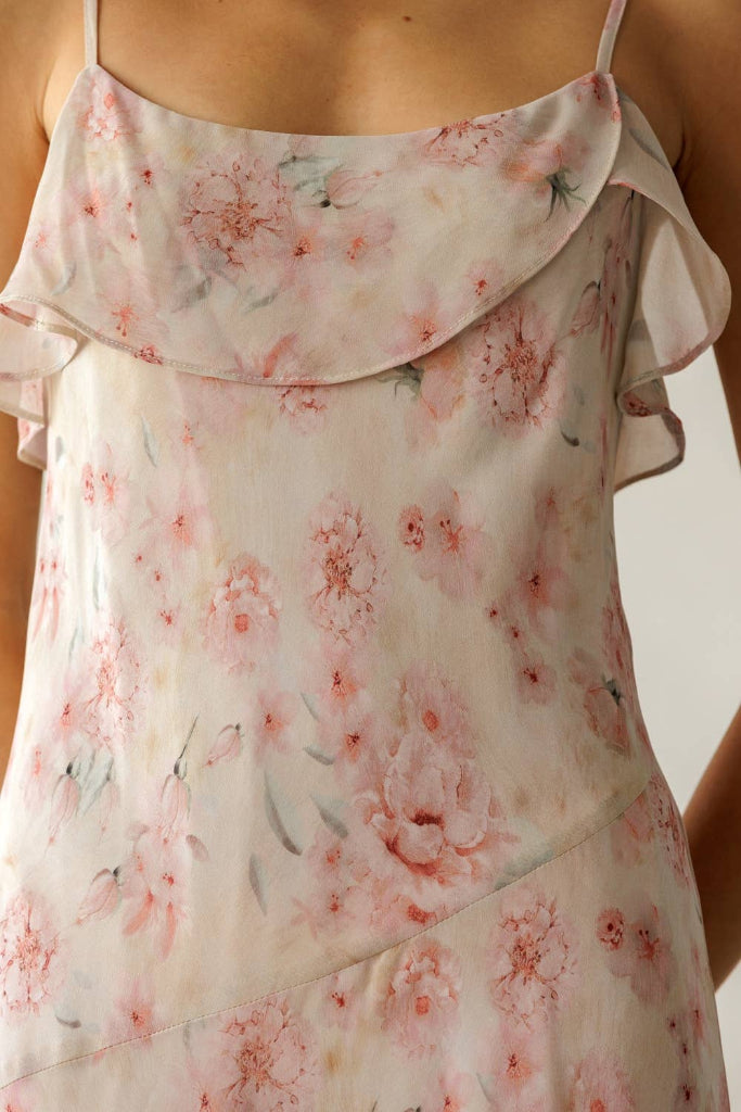 Mallie Maxi Dress- Pink Floral