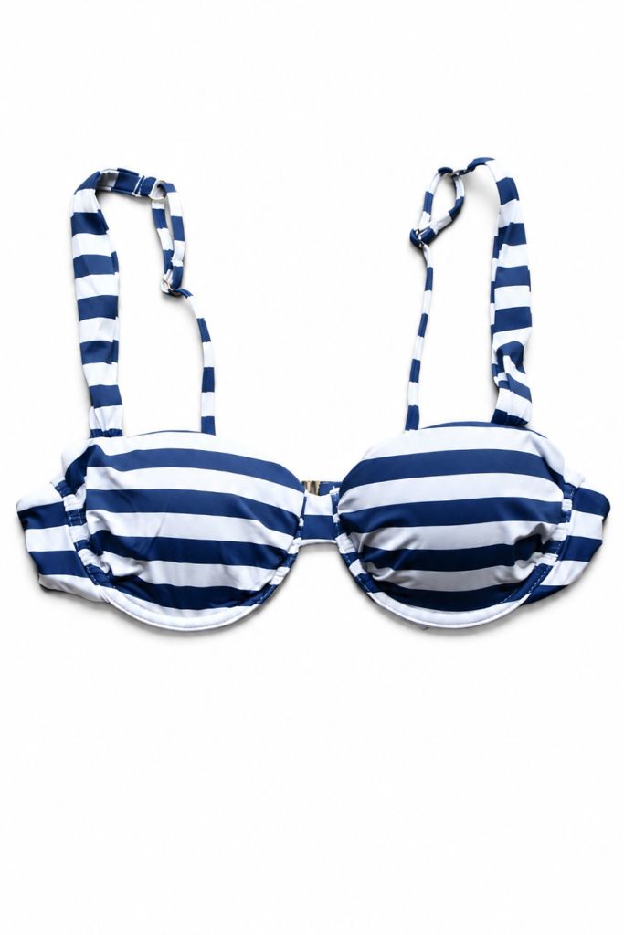 Shell Yeah Striped Bikini - Navy/White