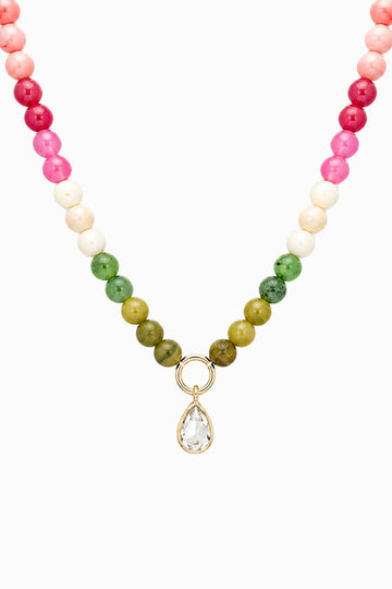 Crystal Charm Necklace - Multi