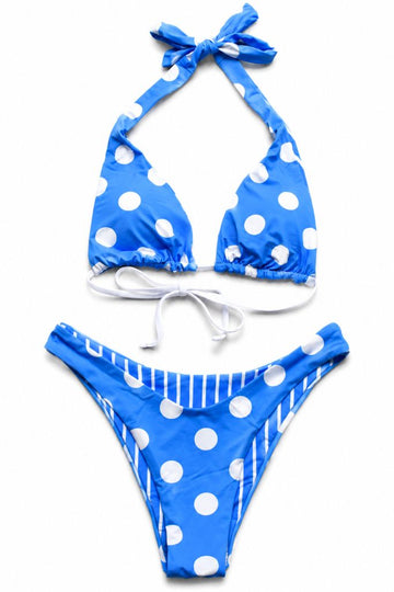 Beach Blast Reversible Bikini - Blue