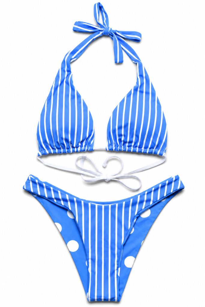 Beach Blast Reversible Bikini - Blue