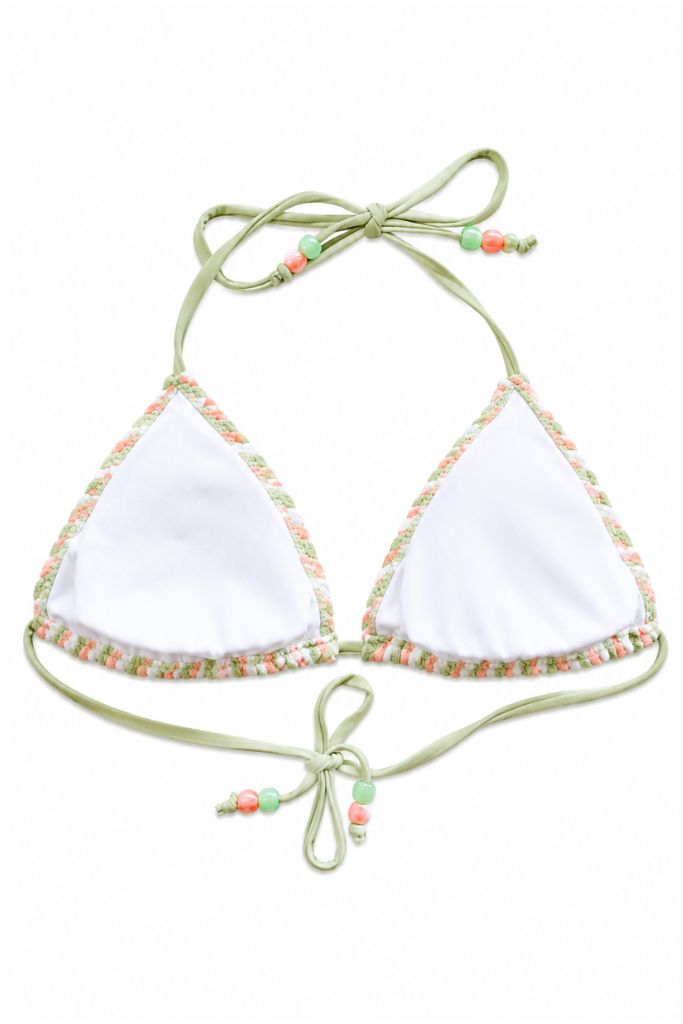 Seaside Stripe Bikini - Coral/Green
