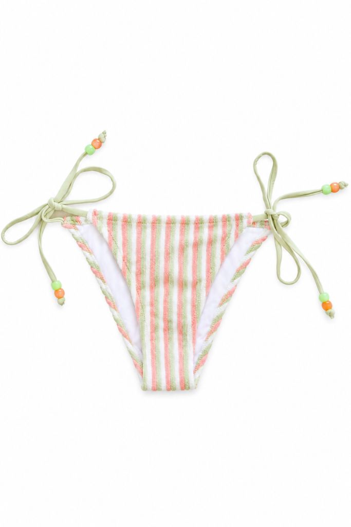 Seaside Stripe Bikini - Coral/Green
