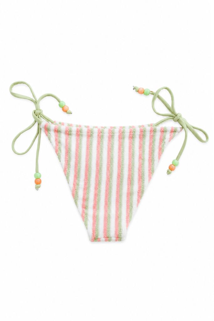 Seaside Stripe Bikini - Coral/Green