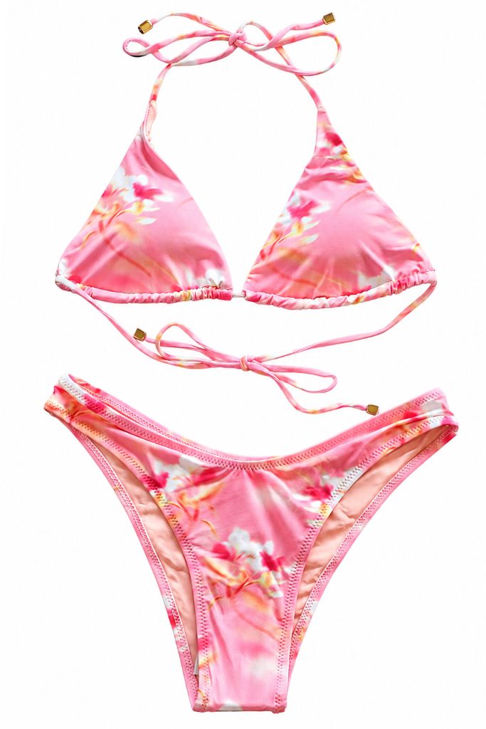 Aloha Honey Floral Bikini - Pink