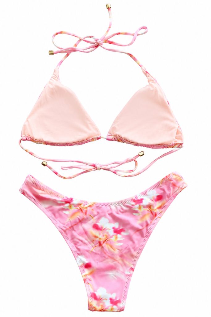 Aloha Honey Floral Bikini - Pink