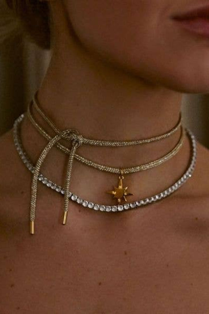 HART The Lurex Cord Necklace - Gold