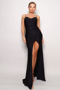 You're Glamorous Maxi Dress- Black