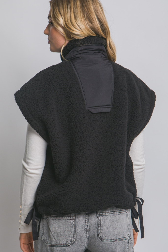 Crush Hour Teddy Vest - Black