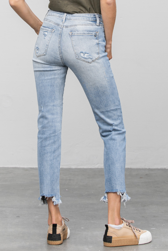 No Shame Straight Leg Jeans - Light Wash