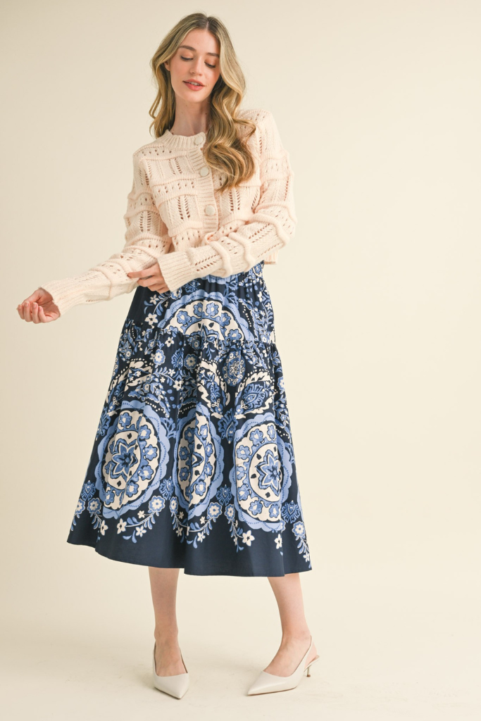 Easy On Me Cropped Cardigan  - Ivory
