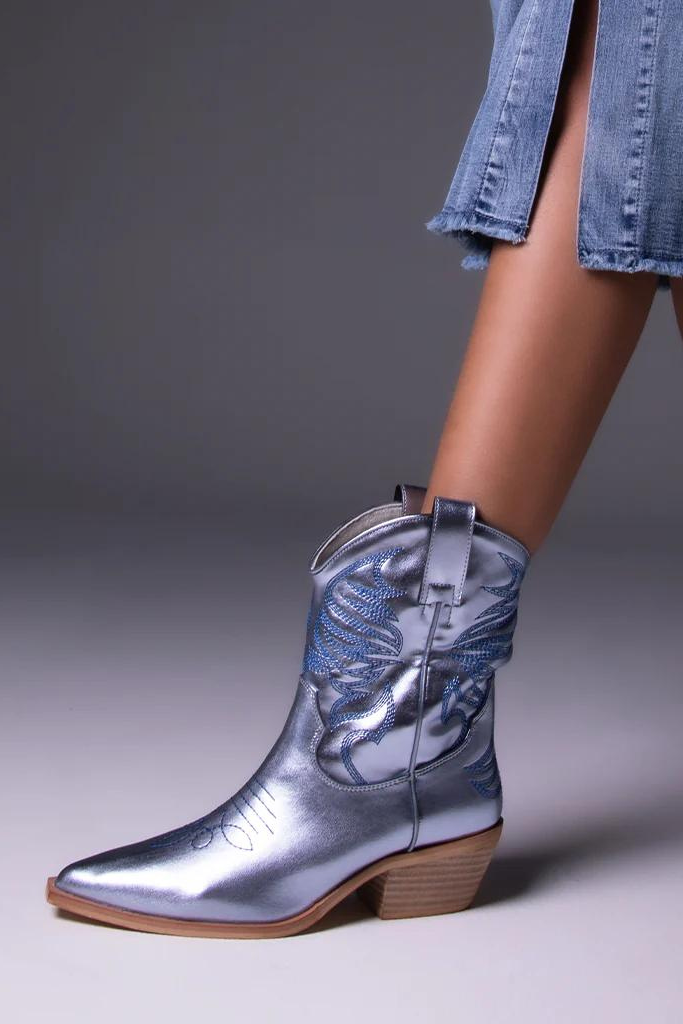 Zen Cowboy Boot- Blue