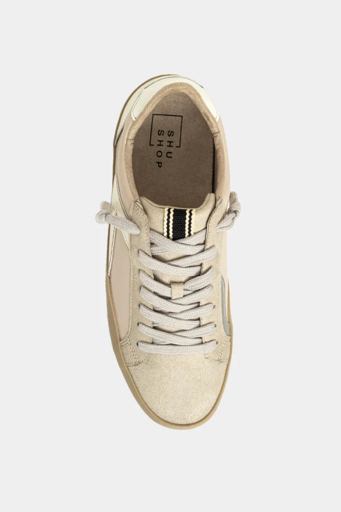 Robbie Sneaker - Beige Patent