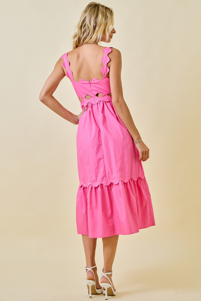 Need Plans Midi Dress - Pink