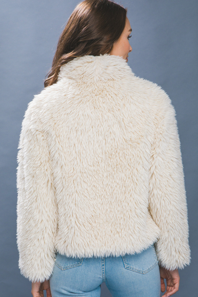 Juno Fur Jacket - Ivory