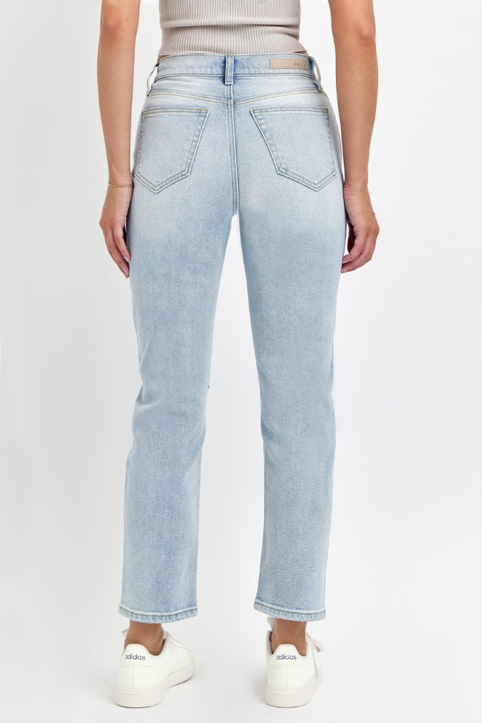Becoming Me Straight Leg Jeans - Light Wash