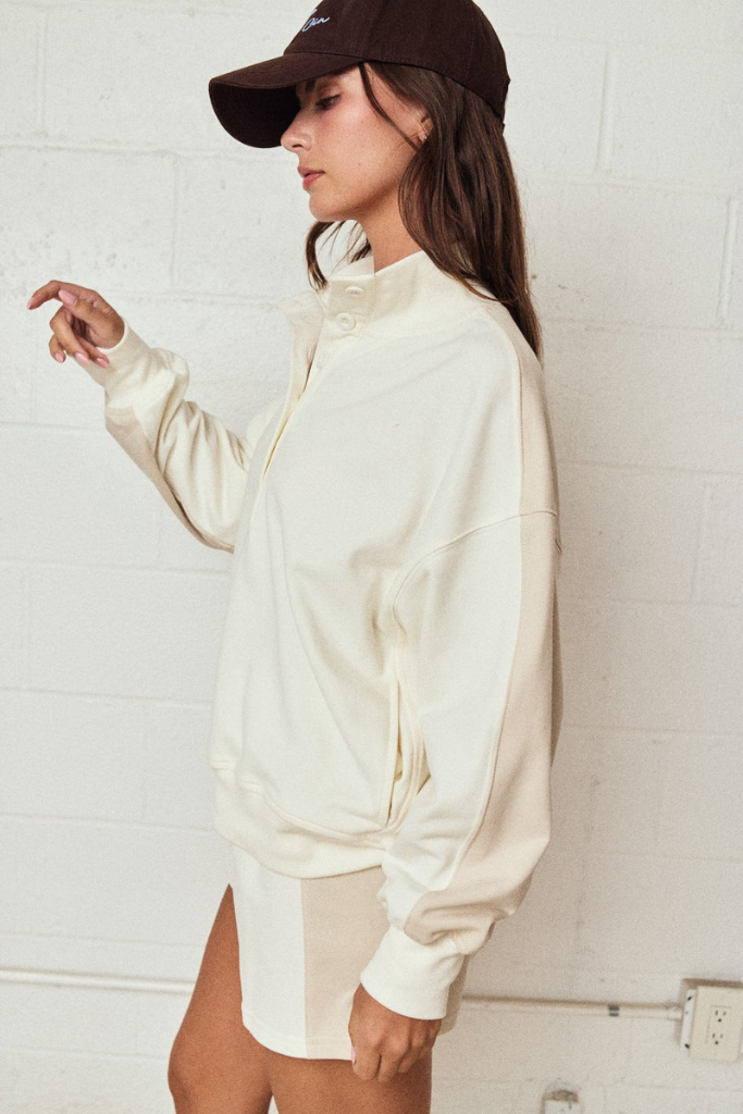 Chase Better Color Block Set - Off White/Taupe