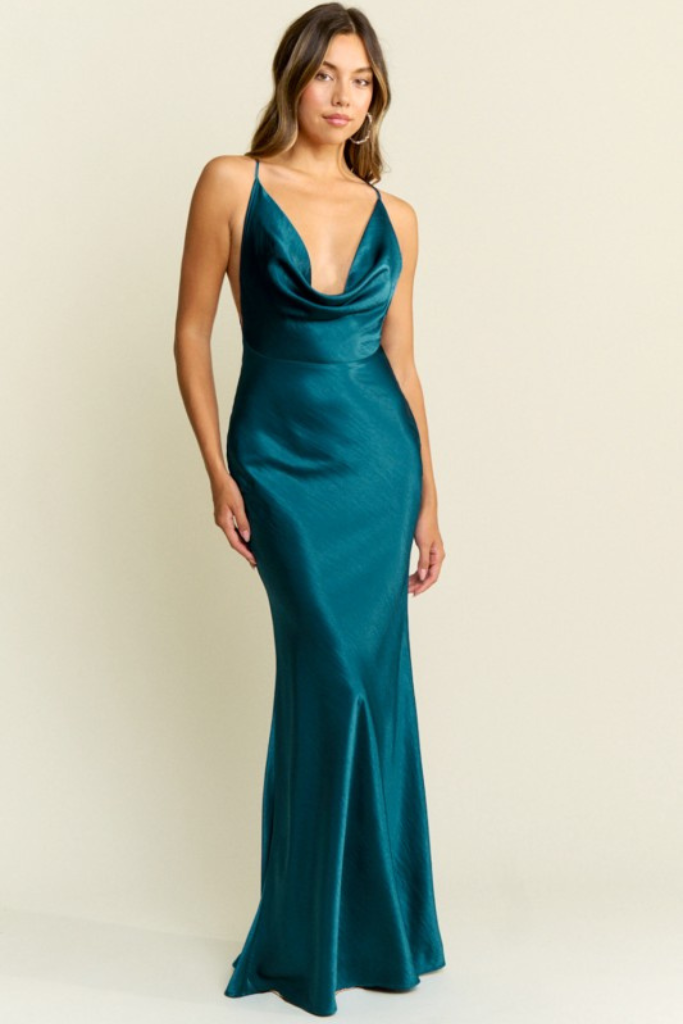 Fair Intentions Maxi Dress- Teal