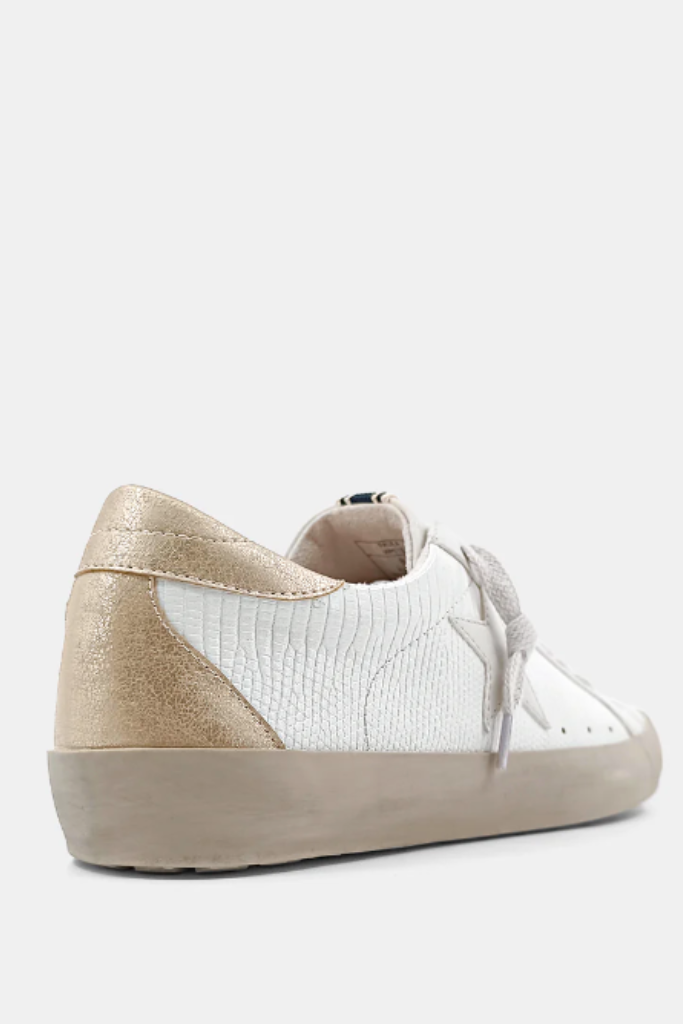 Paula Sneaker- Bone Lizard