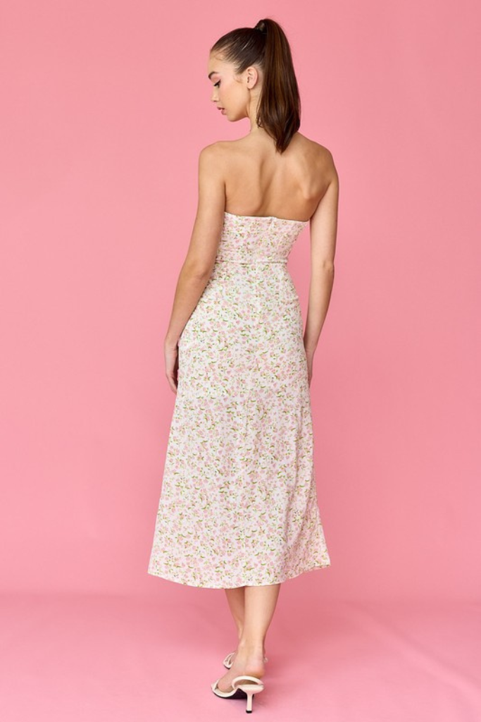 Over The Moon Midi Dress - Pink