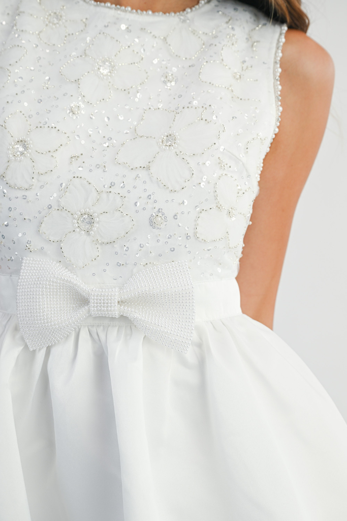 Everlasting Bow Dress - Off White