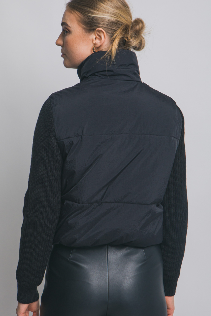 Take Charge Puffer Jacket - Black