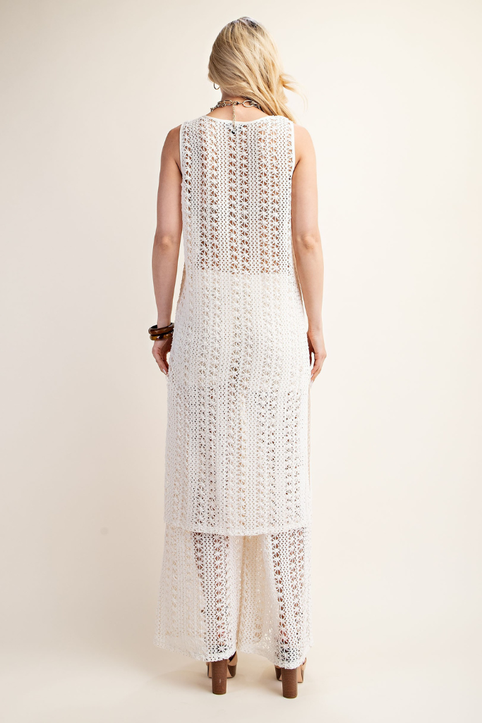 Veya Knit Swimsuit Cover Up - Cream
