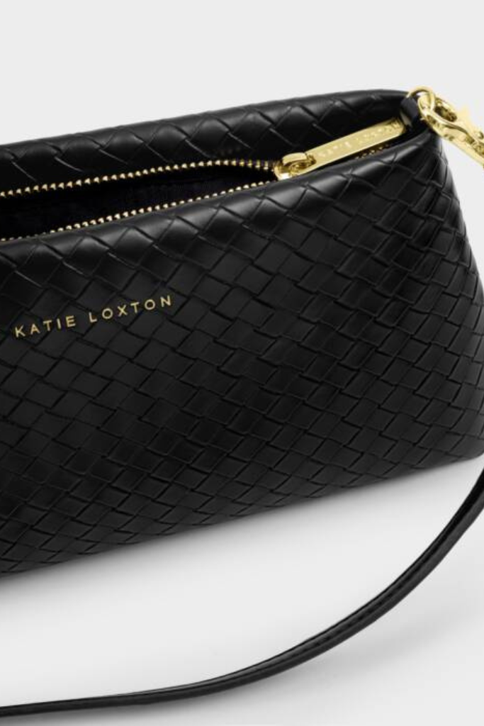 KL Nova Woven Clutch - Black