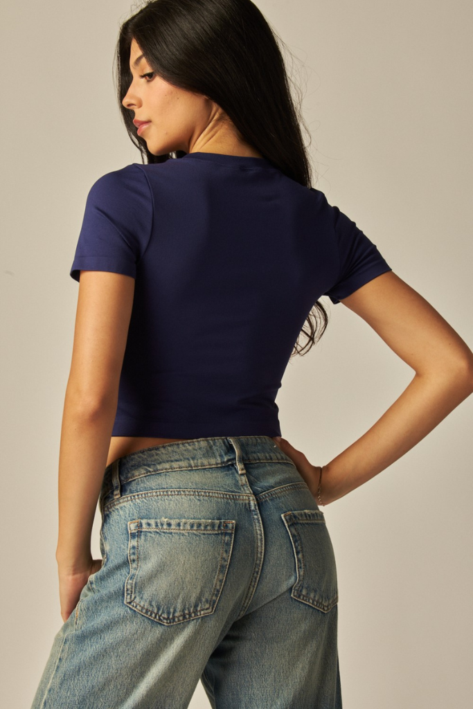 Cyrus Baby Tee - Navy