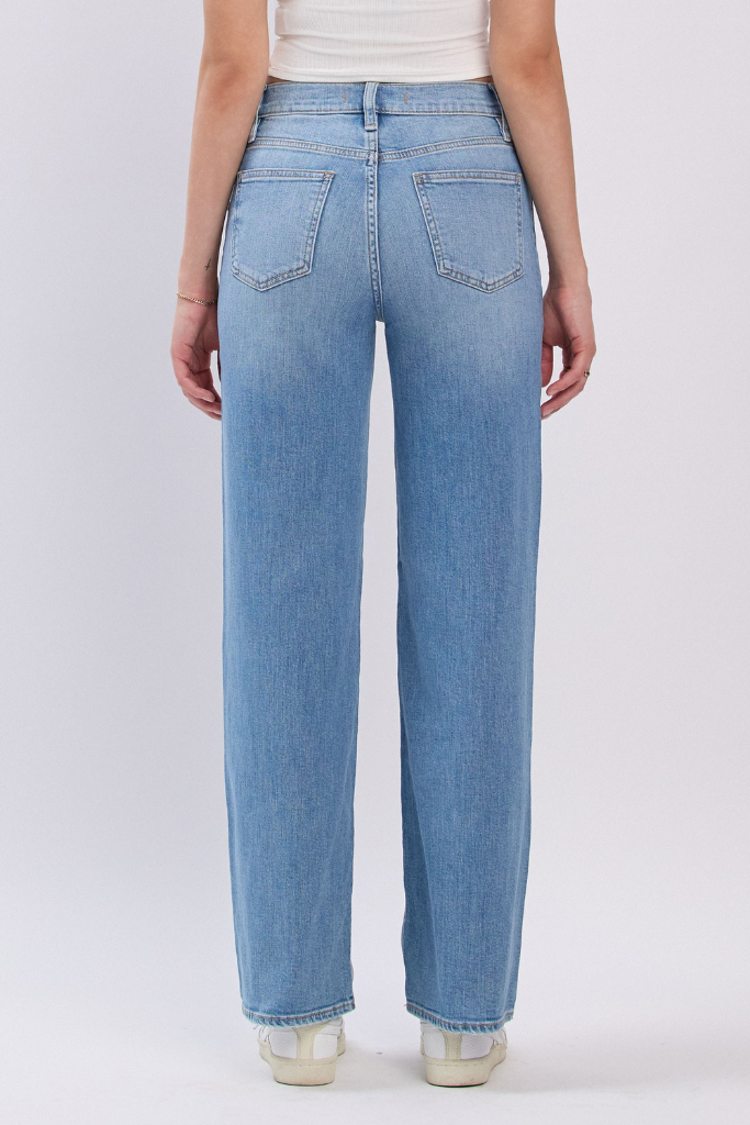 Ryder High Rise Straight Leg Jeans - Medium Wash