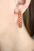 Ryan Earrings- Red