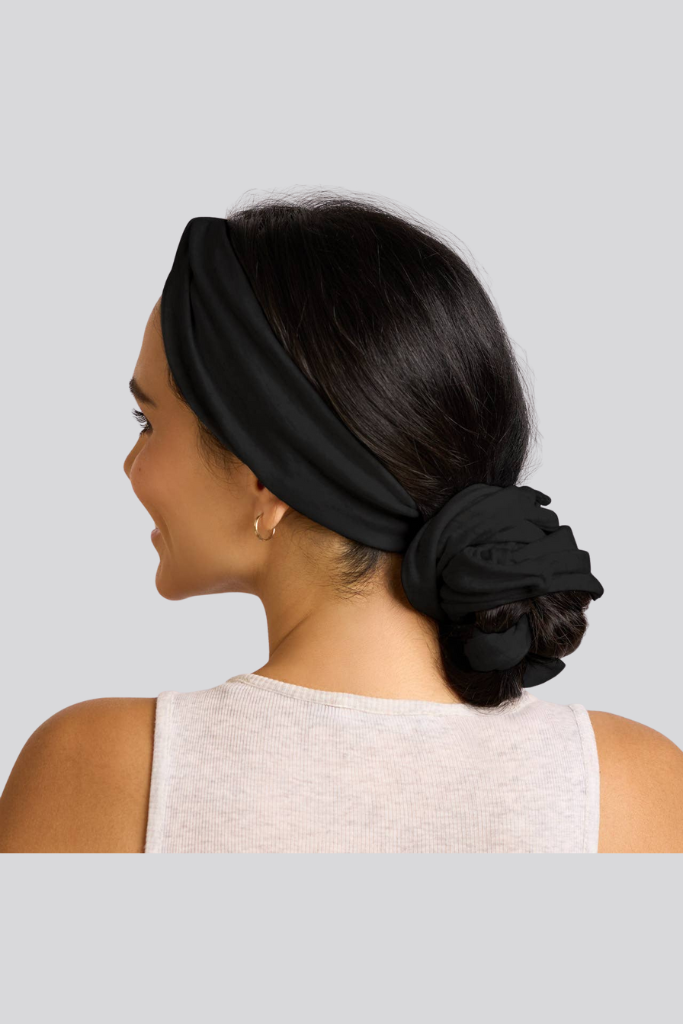 KITSCH Set & Flow Heatless Curling Headband - Black