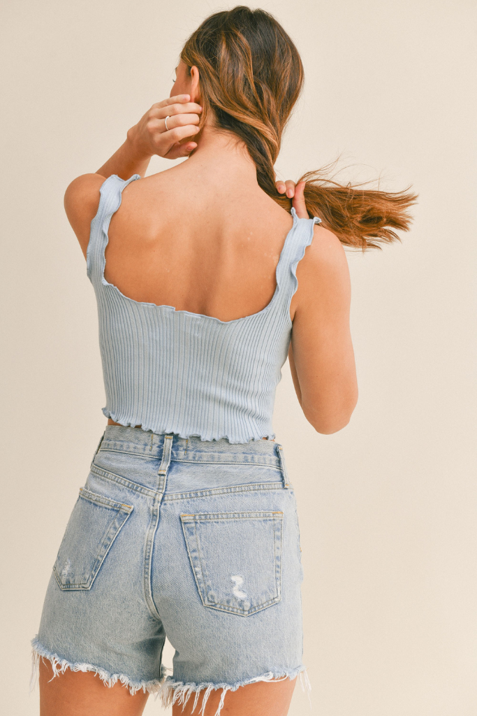 Forgive Me Tank Top - Blue