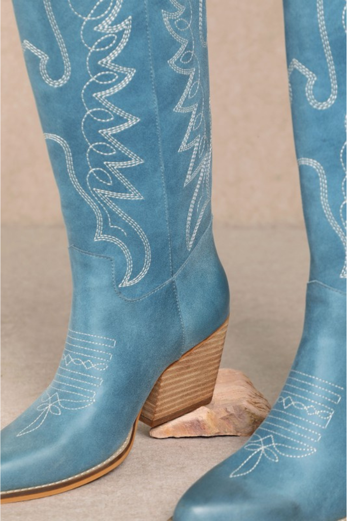 Indy Cowgirl Boot- Blue