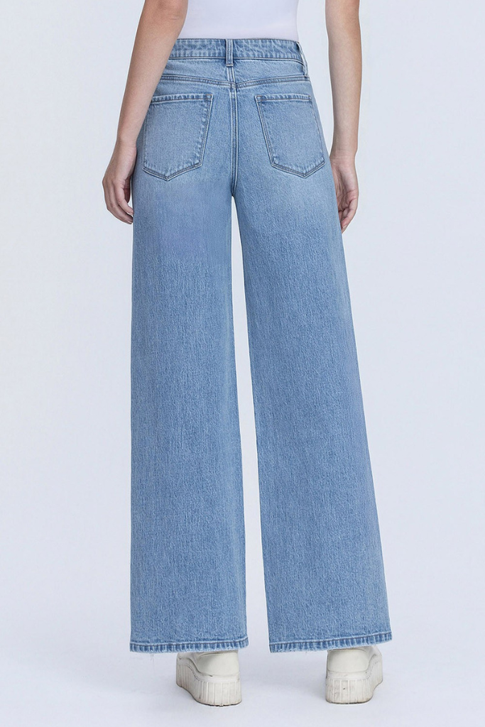 Allure Wide Leg Jeans - Light Wash