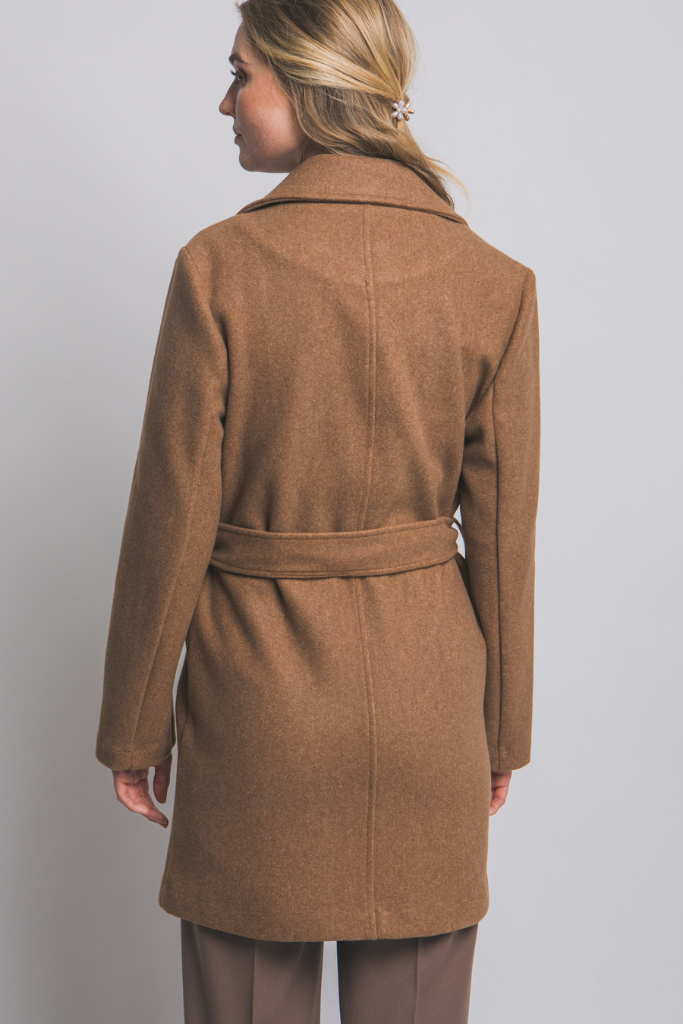 Liv Wrap Coat - Camel