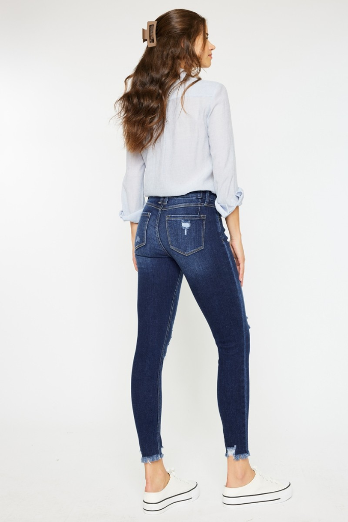 Scared To Start Skinny Jeans - Dark Wash