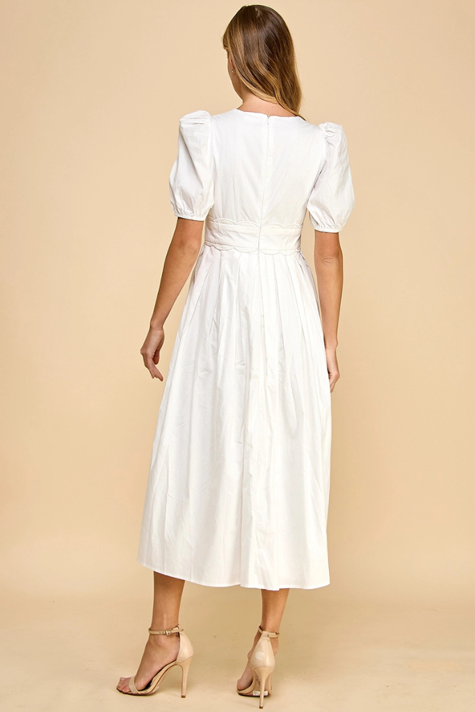 Beatrix Midi Dress - White