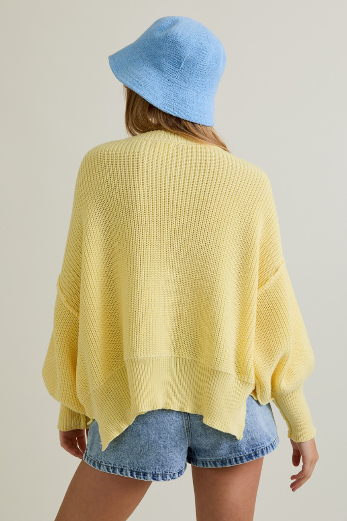 Devotion Knit Sweater -  Light Yellow