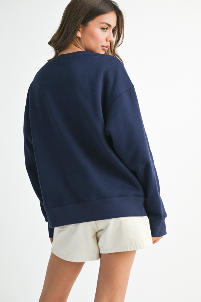 East Coast Graphic Sweatshirt - Navy