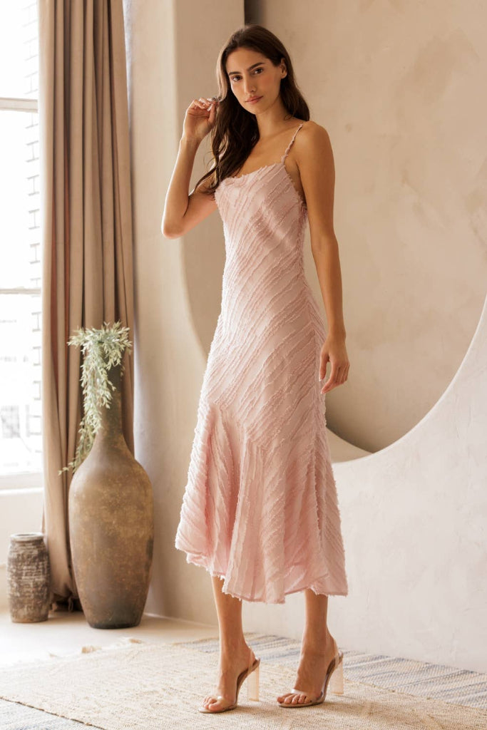 Erika Midi Dress- Pink