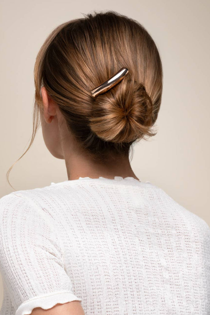 KITSCH - Mini Metal Barrette French Hair Pin - Gold