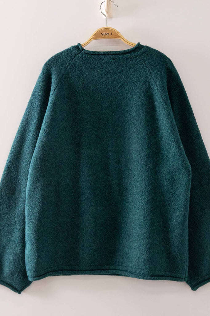 Lola Mallard Flight Sweater - Forest Green