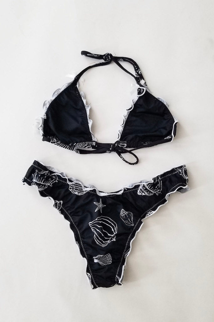 Cordelia Bikini - Black/Shell