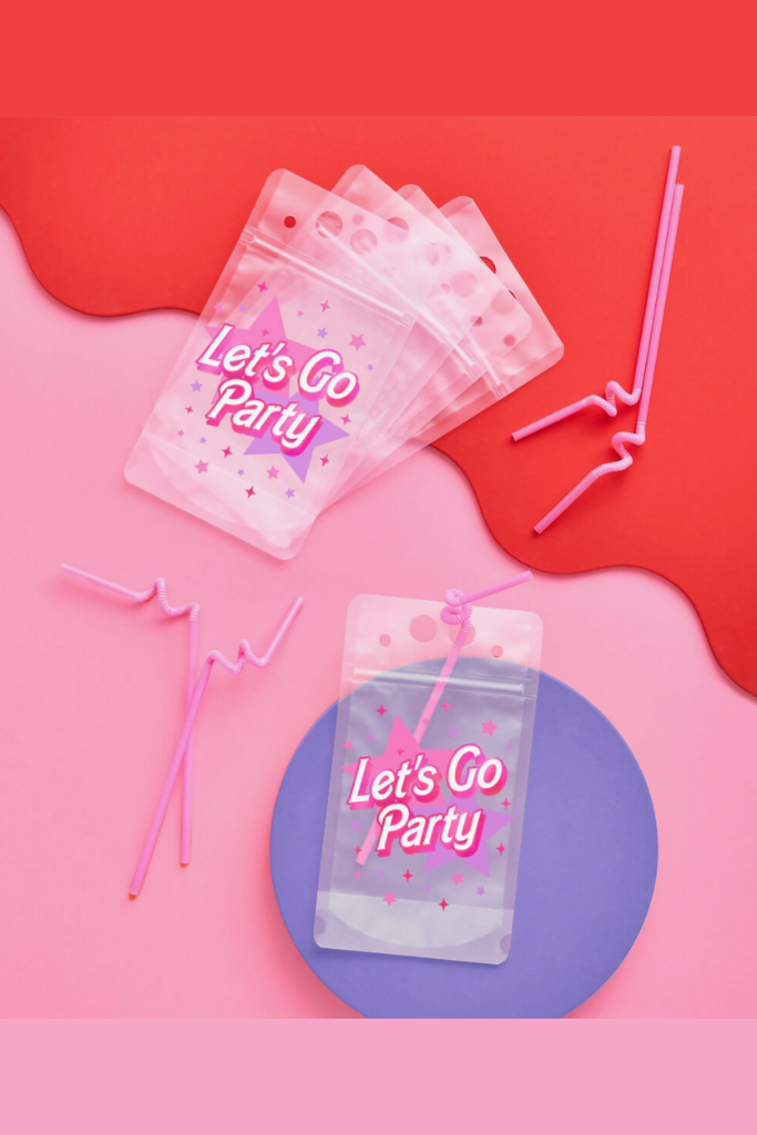 &quot;Let&#039;s Go Party&quot; Drink Pouches