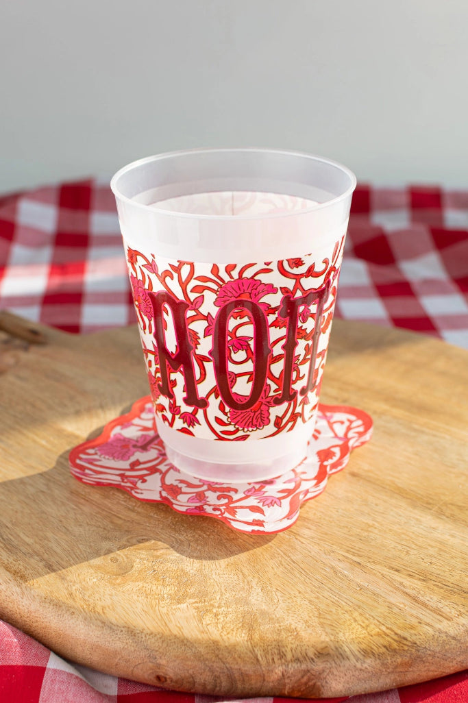Alpha Omicron Pi Frosted Cup